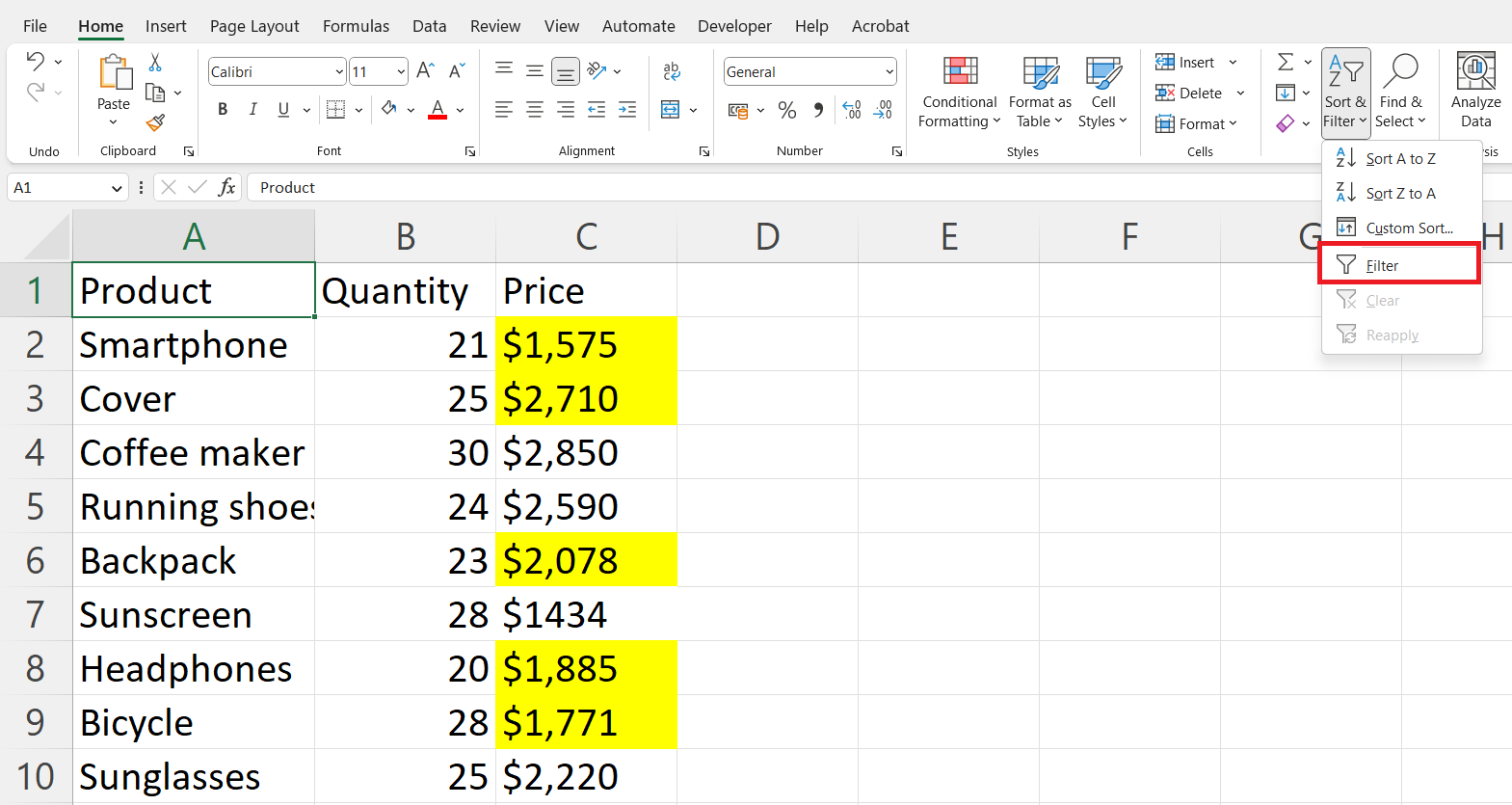 How To Sum Highlighted Cells In Microsoft Excel | SpreadCheaters