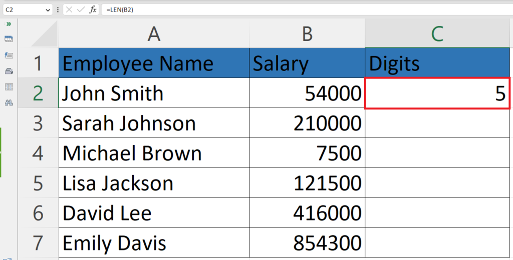 How To Count The Number Of Digits In Microsoft Excel SpreadCheaters