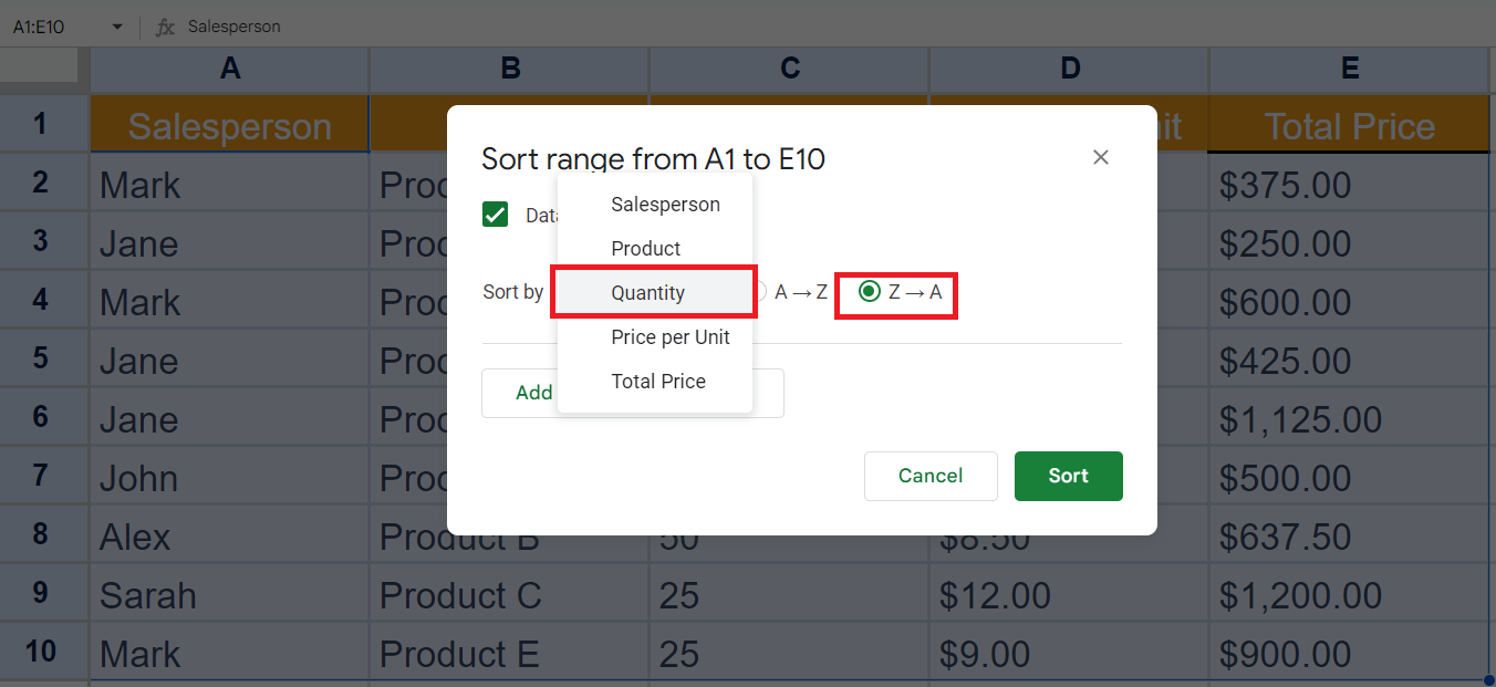 How To Sort Google Sheets By Two Columns SpreadCheaters