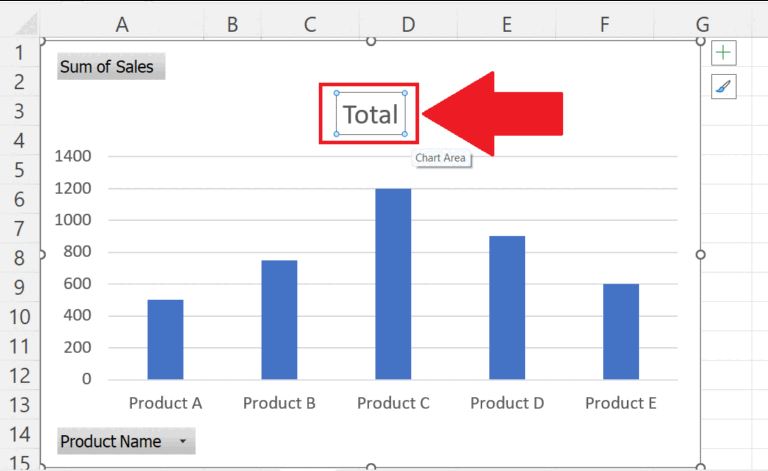 How To Add A Title To A Pivot Chart In Microsoft Excel | SpreadCheaters