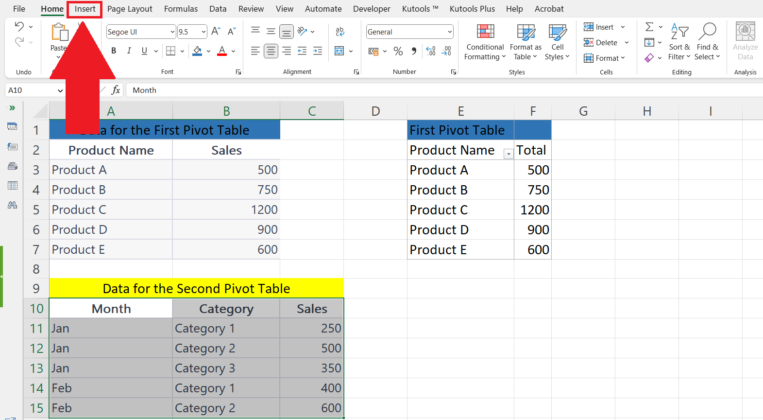 How To Add Multiple Pivot Tables To One Sheet In Microsoft Excel ...