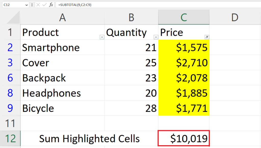 how-to-count-highlighted-cells-in-excel-spreadcheaters