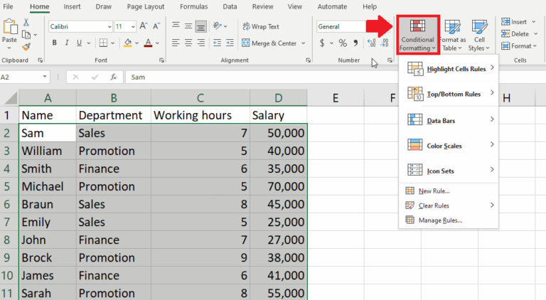 How To Color Code Rows In Excel