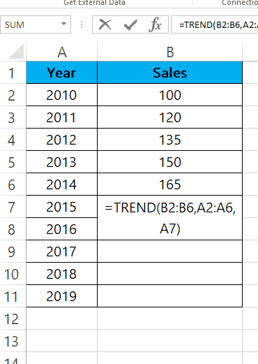 How To Extrapolate Data From A Table | SpreadCheaters