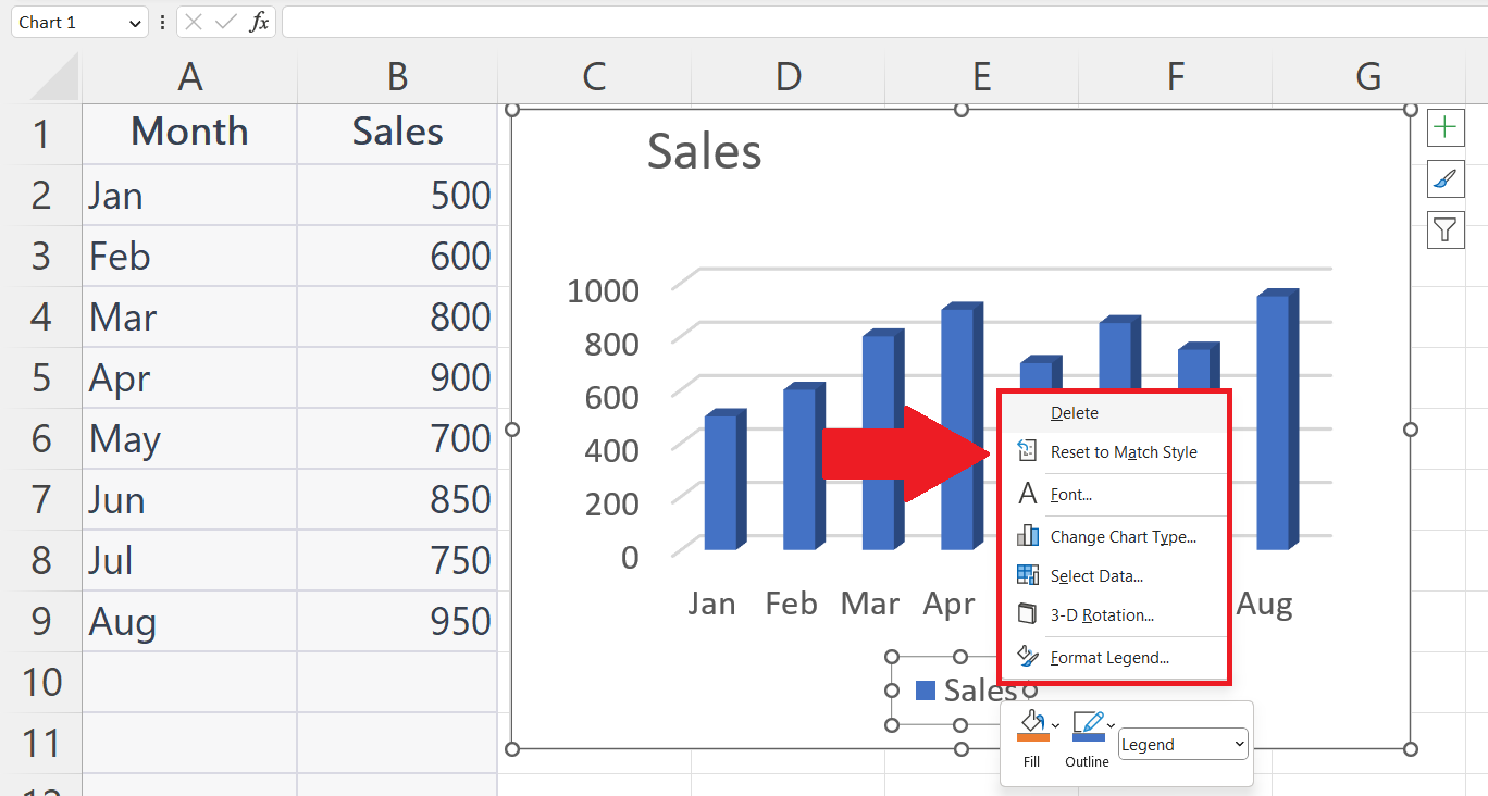 How To Remove Legend In Microsoft Excel 