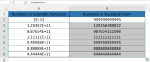 How To Change The Scientific Notation To Standard Form In Microsoft ...