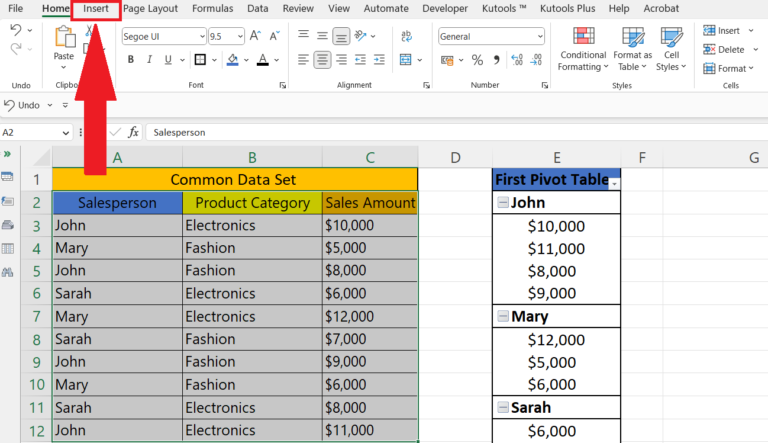 How To Add Multiple Pivot Tables To One Sheet In Microsoft Excel ...