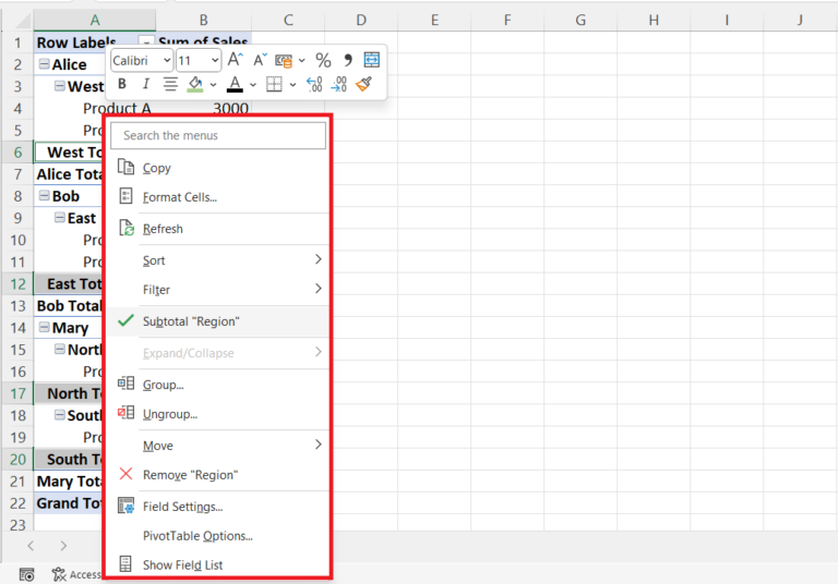 How To Remove Subtotals From A Pivot Table In Microsoft Excel Spreadcheaters 5438