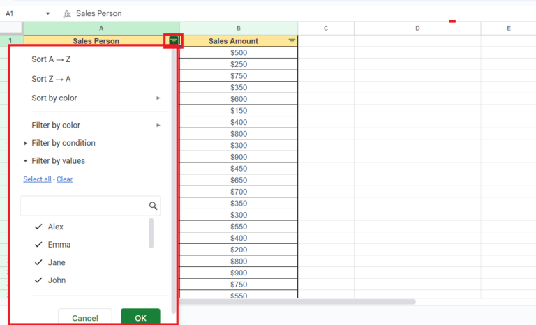 How to count names in google sheets spreadcheaters