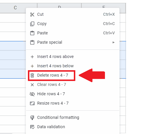 How To Delete Multiple Rows In Google Sheets SpreadCheaters