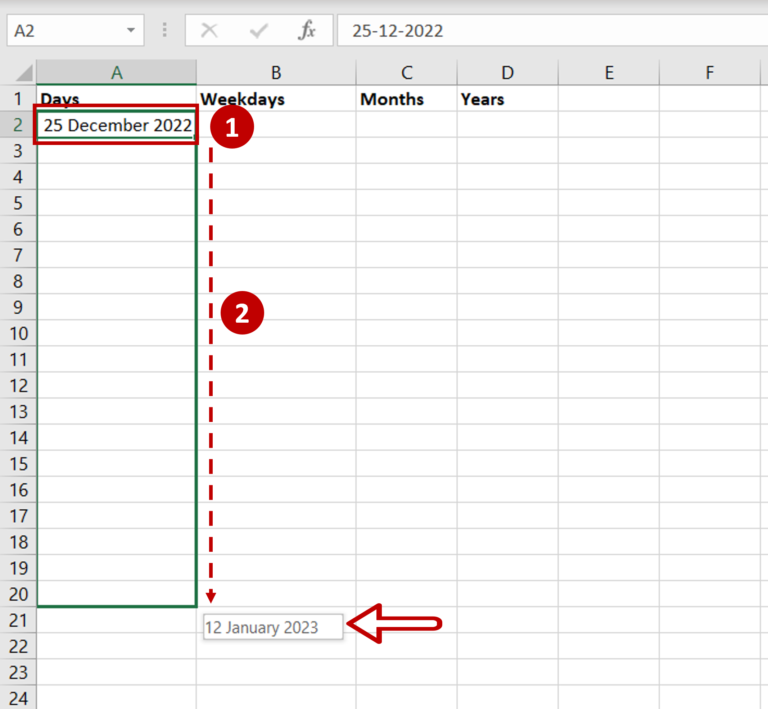 How To Auto-populate Dates In Excel | SpreadCheaters