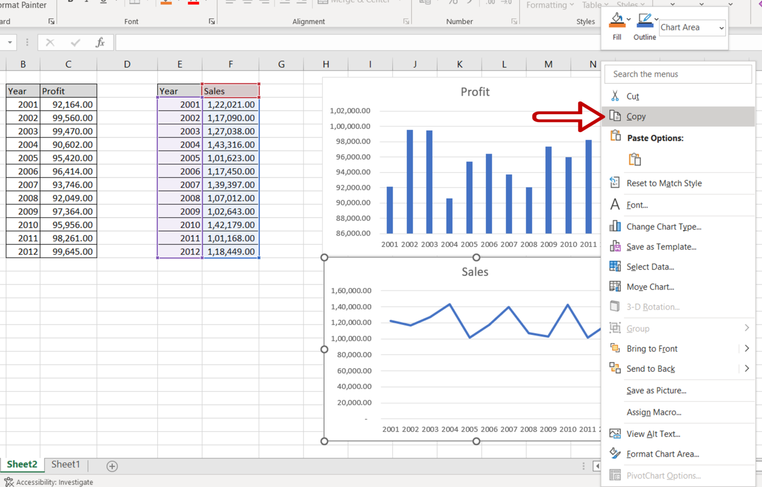 How To Combine Graphs In Excel