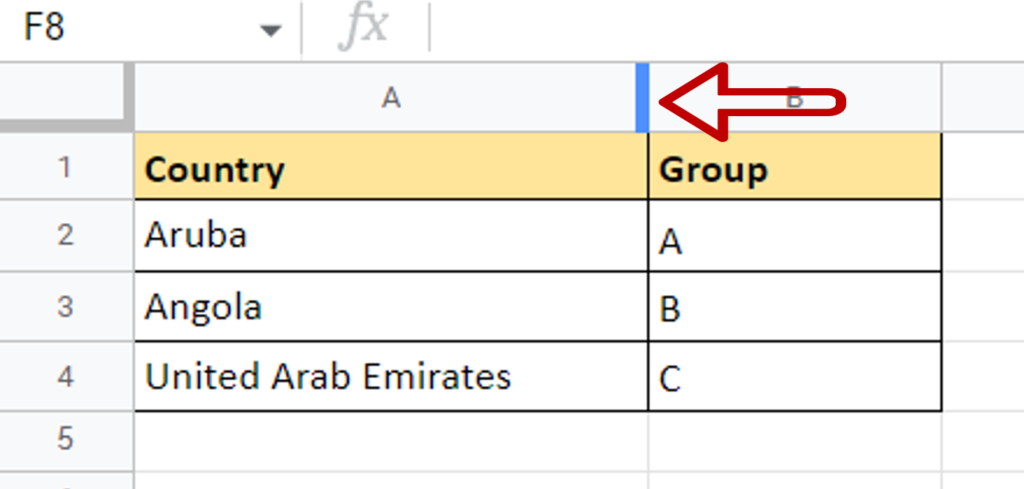 How To Edit The Cell Size In Google Sheets | SpreadCheaters