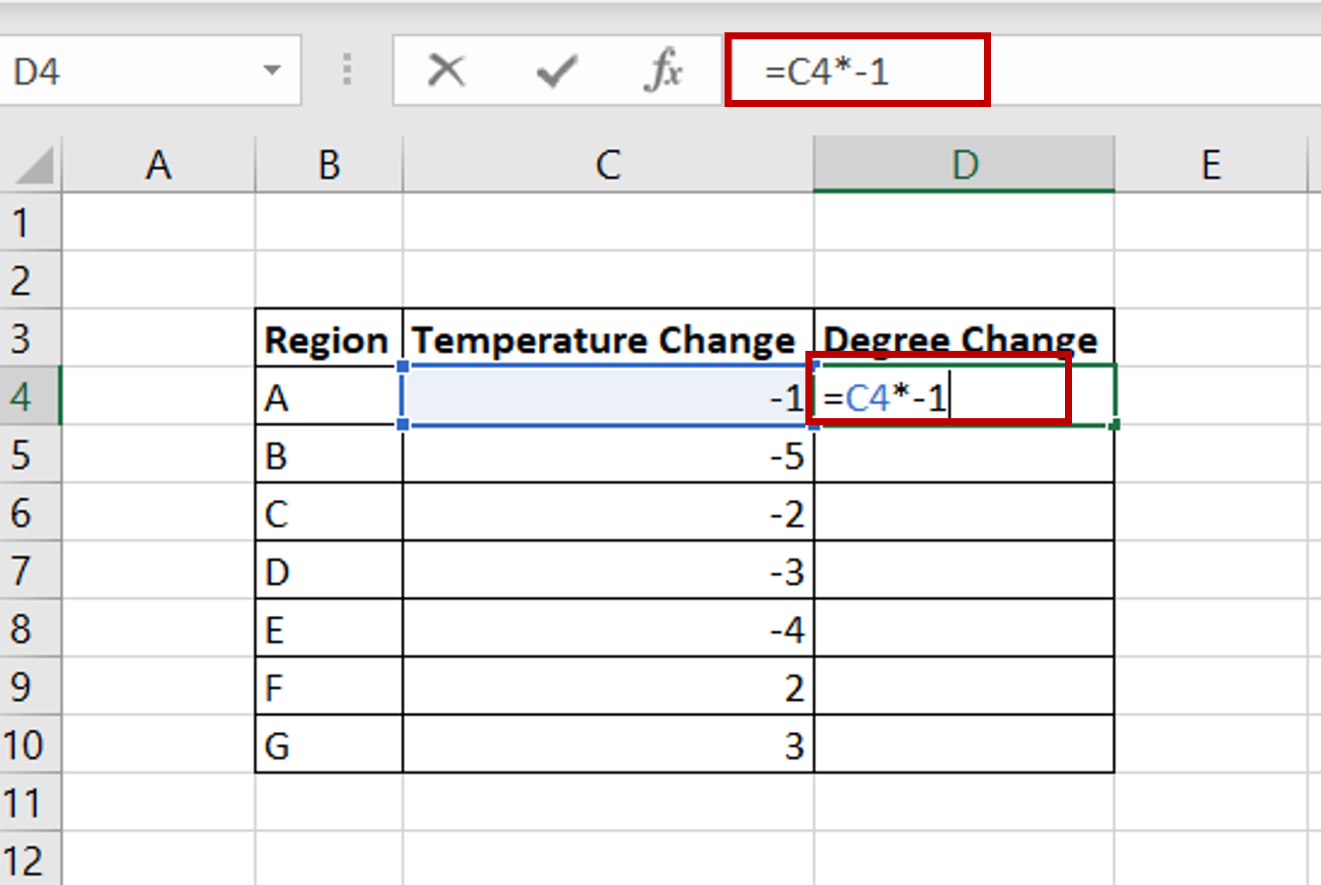 how to change negative number to positive format in excel