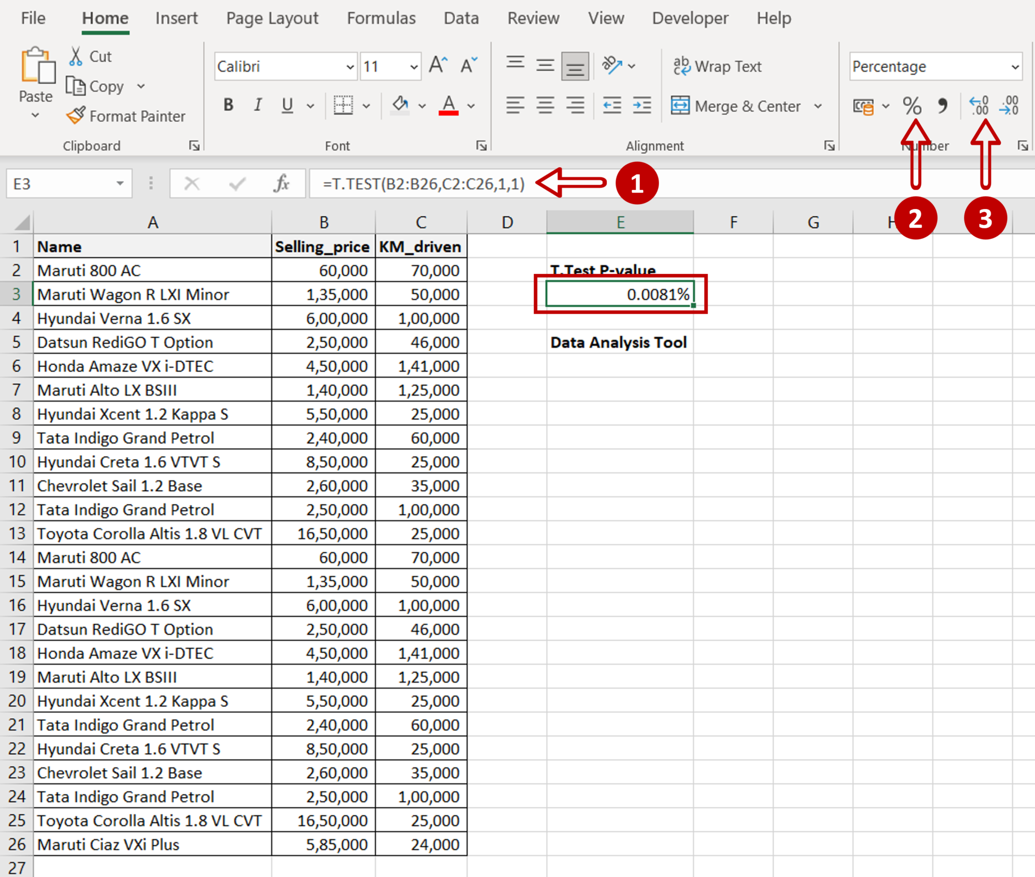 How To Calculate The P Value In Excel Spreadcheaters 0650