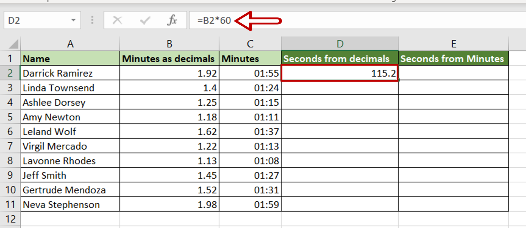 how-to-convert-minutes-to-seconds-in-excel-spreadcheaters