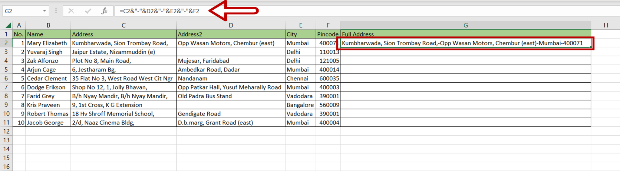 how-to-put-data-from-multiple-columns-into-one-column-in-excel