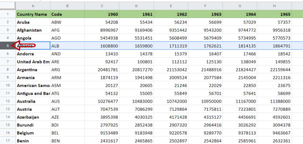 How To Select Multiple Rows In Google Sheets SpreadCheaters