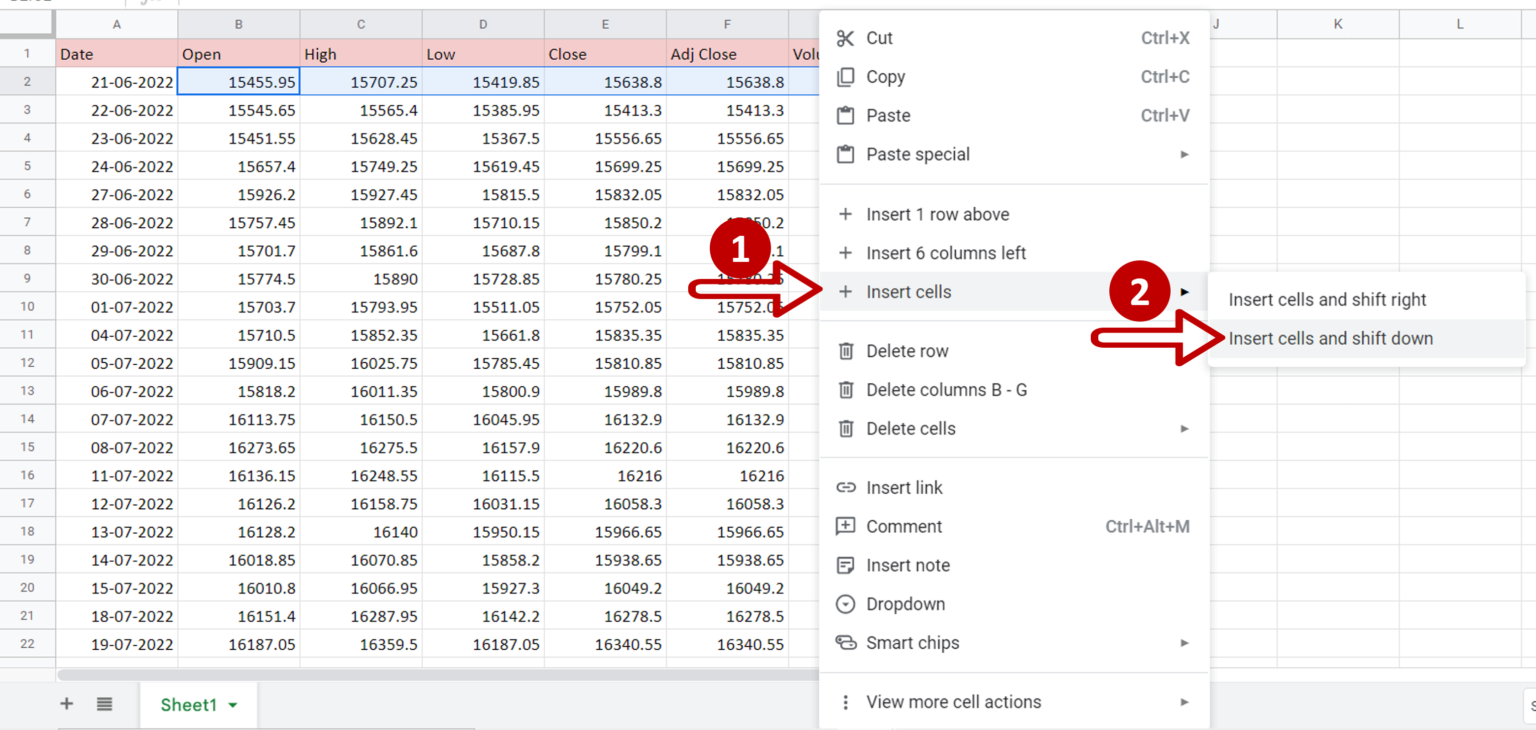 how-to-shift-cells-down-in-google-sheets-spreadcheaters