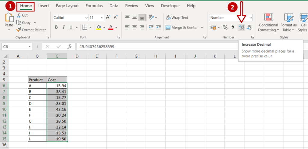 How To Add Decimals In Excel | SpreadCheaters