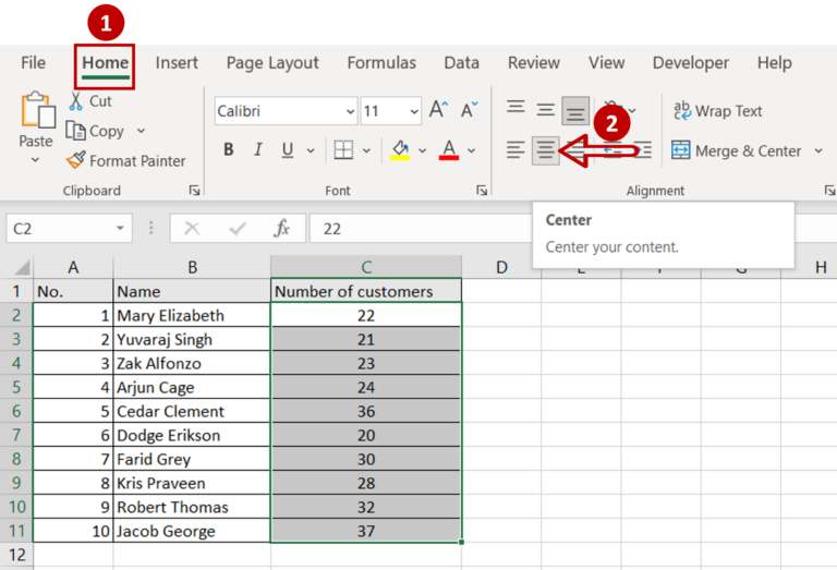 How To Apply Horizontal Centering In Excel | SpreadCheaters