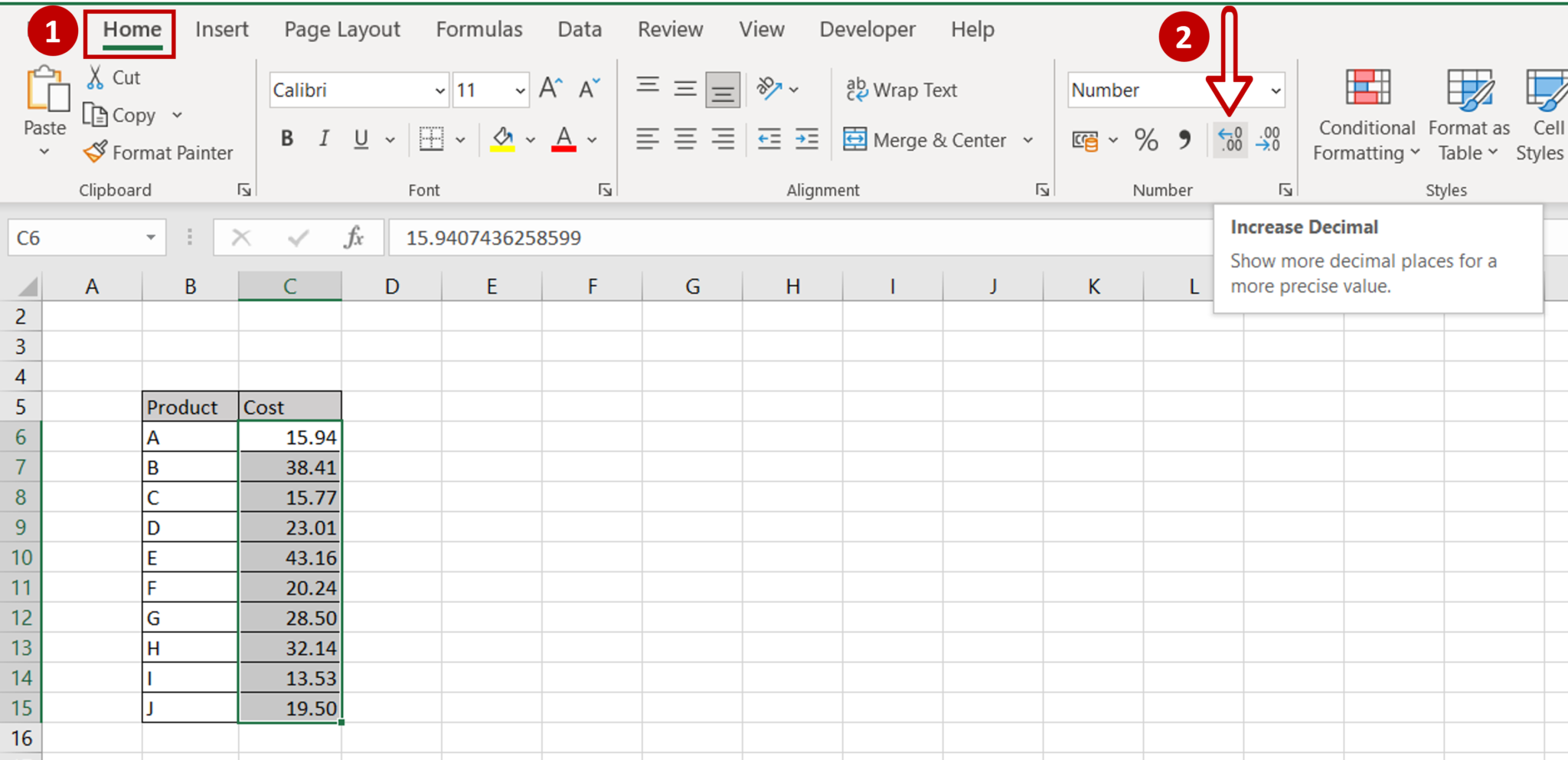 How To Change Decimal Places In Excel | SpreadCheaters