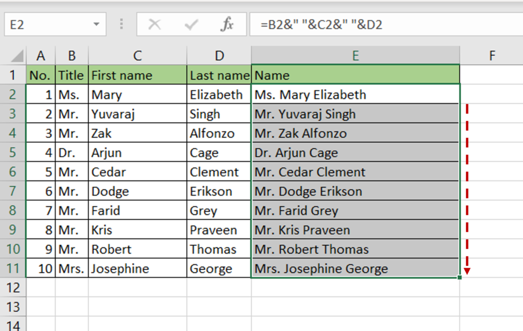 How To Concatenate In Excel With Space | SpreadCheaters