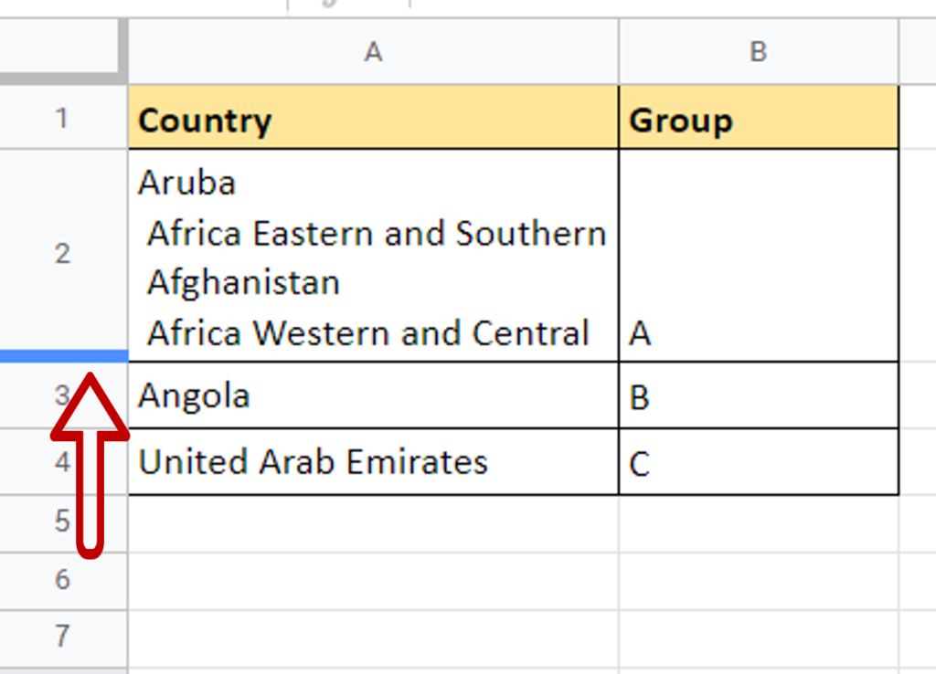 How To Edit The Cell Size In Google Sheets | SpreadCheaters