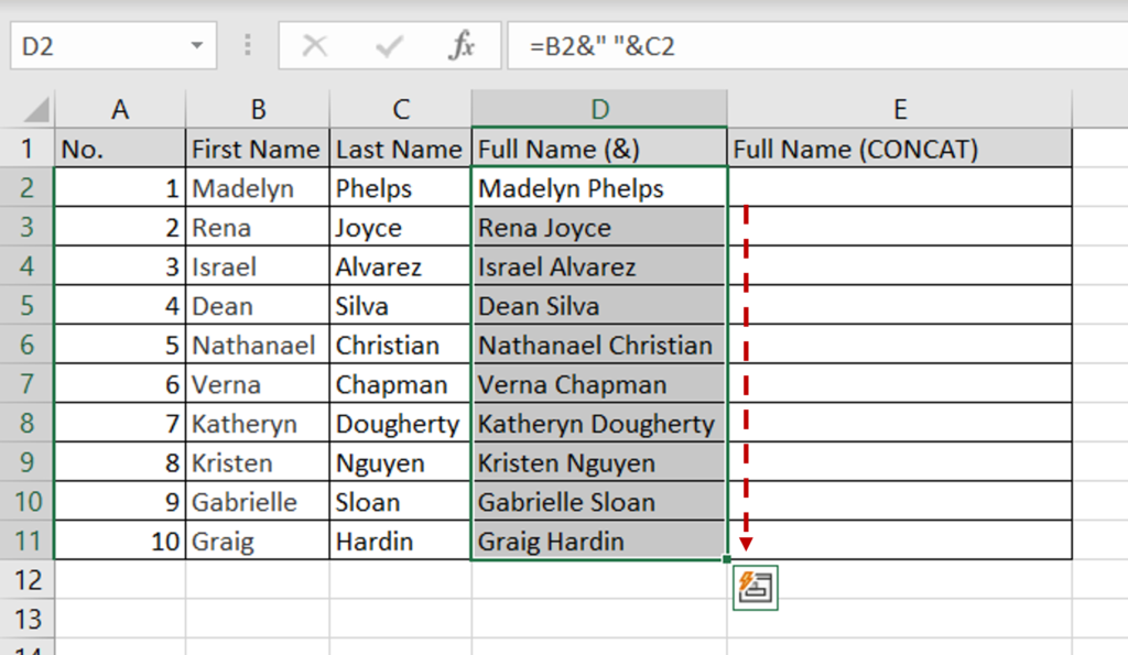 How To Merge Text In Excel | SpreadCheaters