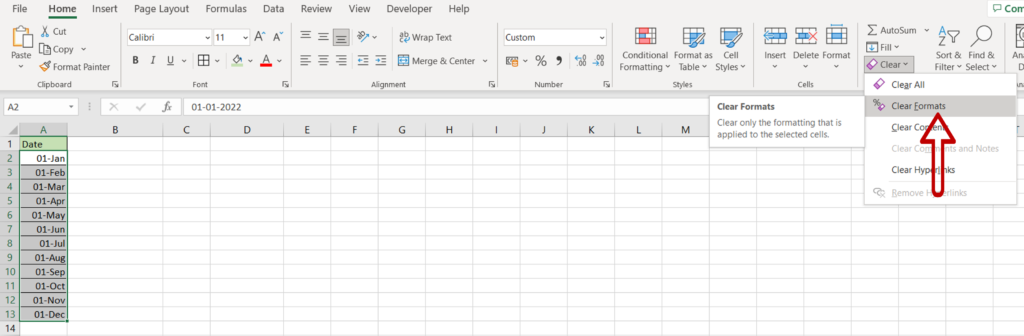 How To Remove Date Format In Excel | SpreadCheaters