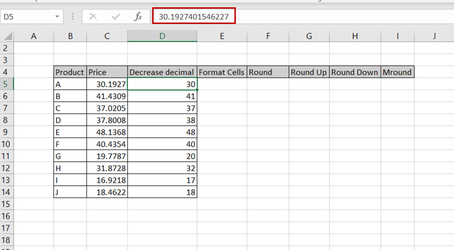 How To Round To The Nearest Whole Number In Excel Spreadcheaters 6512