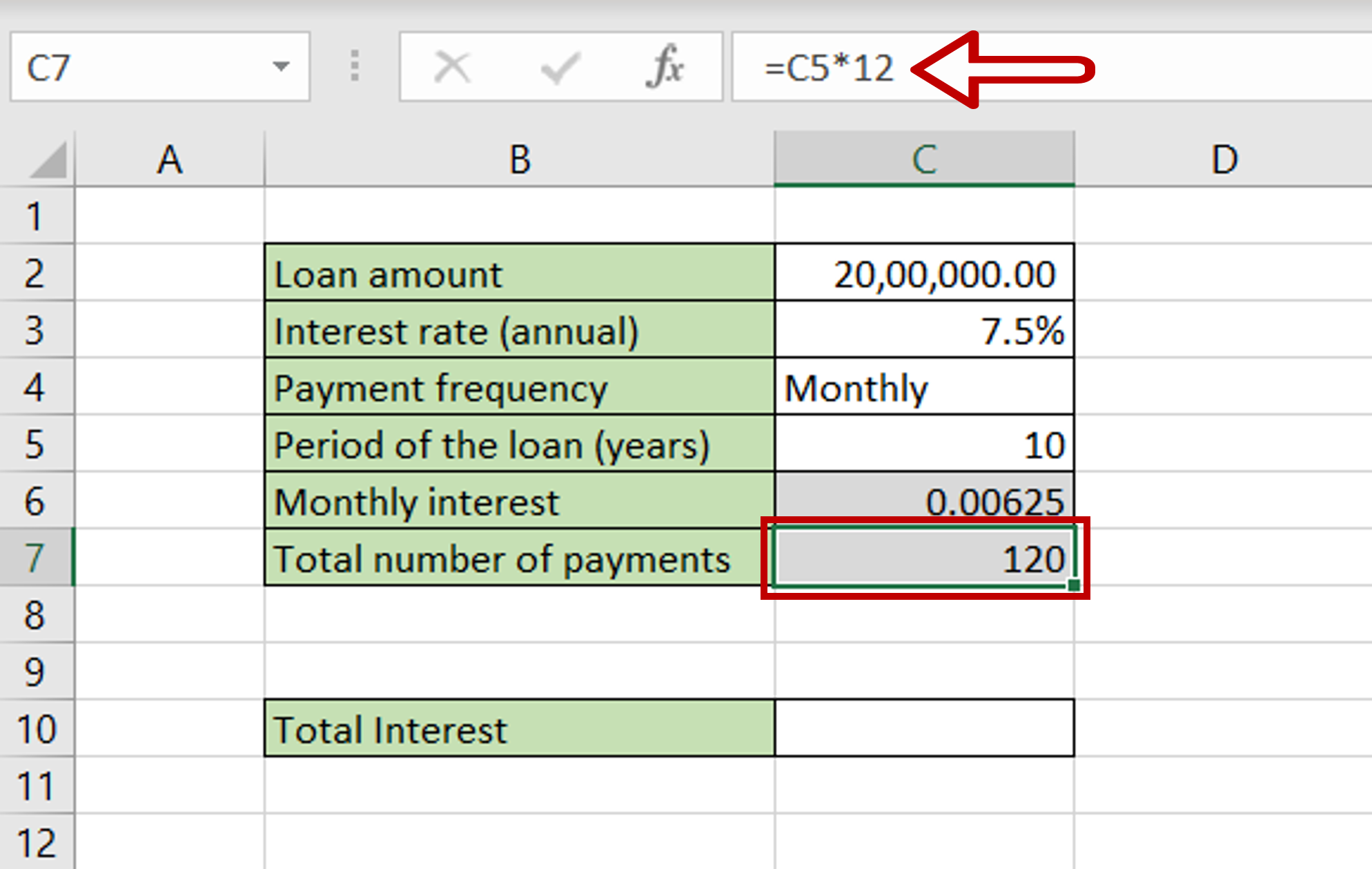 how-to-calculate-total-interest-paid-on-a-loan-in-excel-spreadcheaters