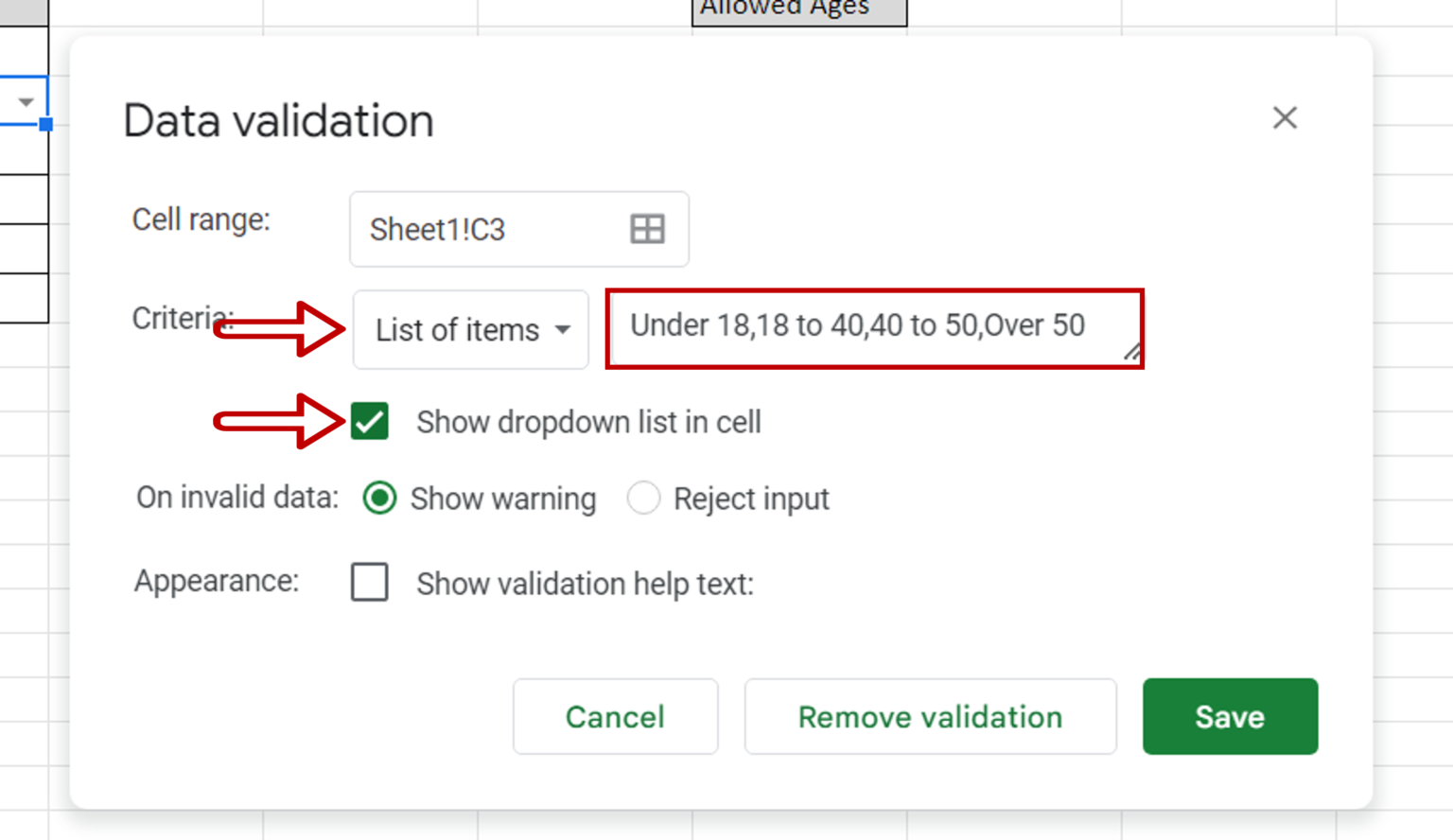 How To Insert Drop Down In Google Sheets