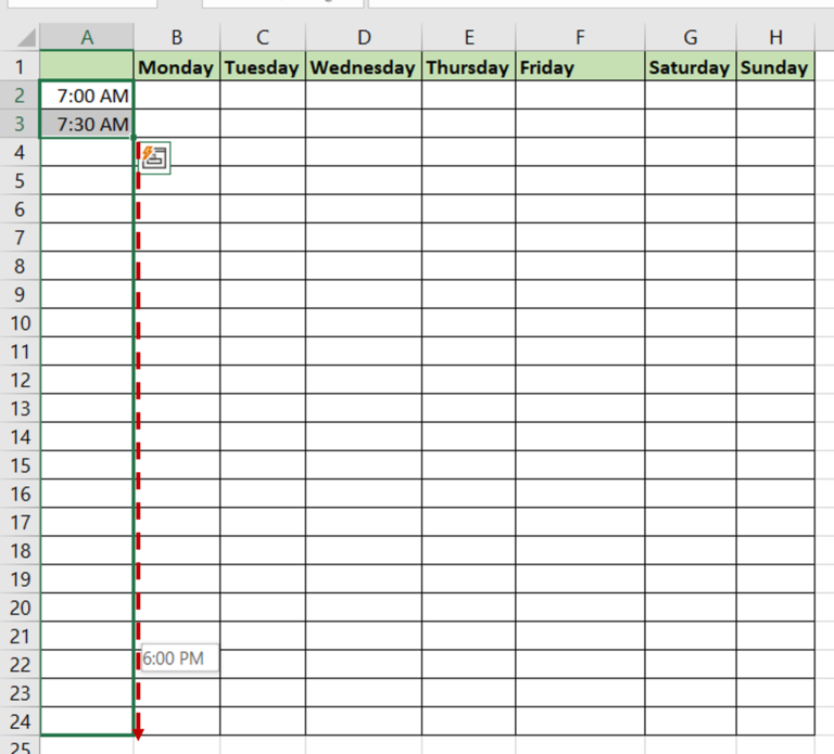 How To Make A Schedule In Excel SpreadCheaters how-to-make-a-schedule-in-excel-spreadcheaters