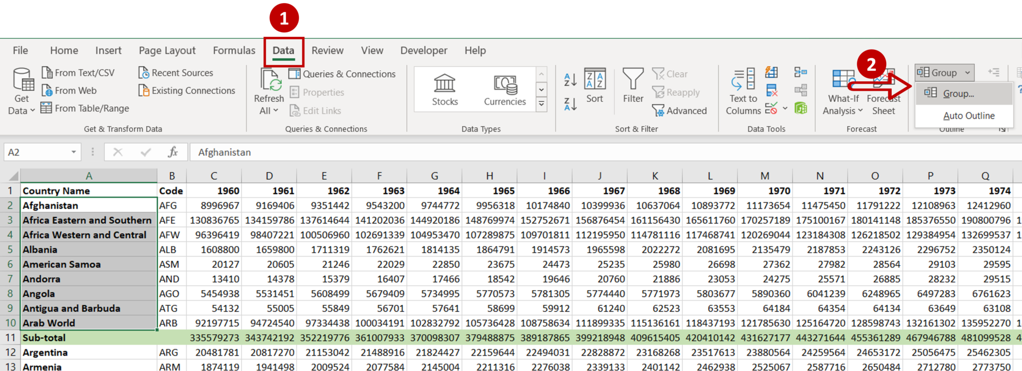 how-to-make-collapsible-sections-in-excel-youtube