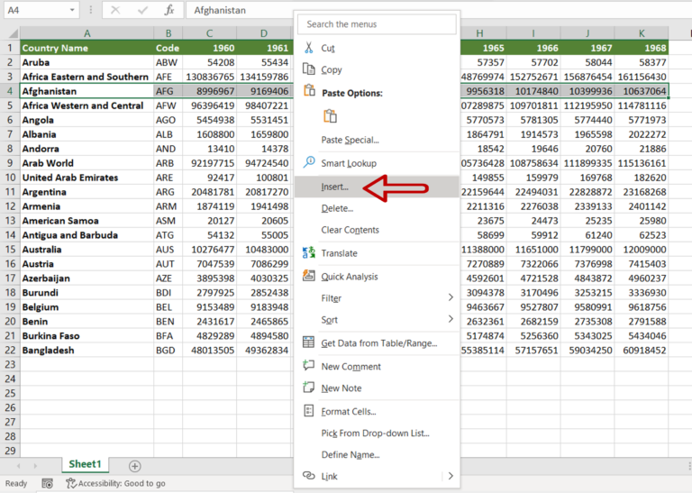 how-to-shift-a-row-down-in-excel-spreadcheaters