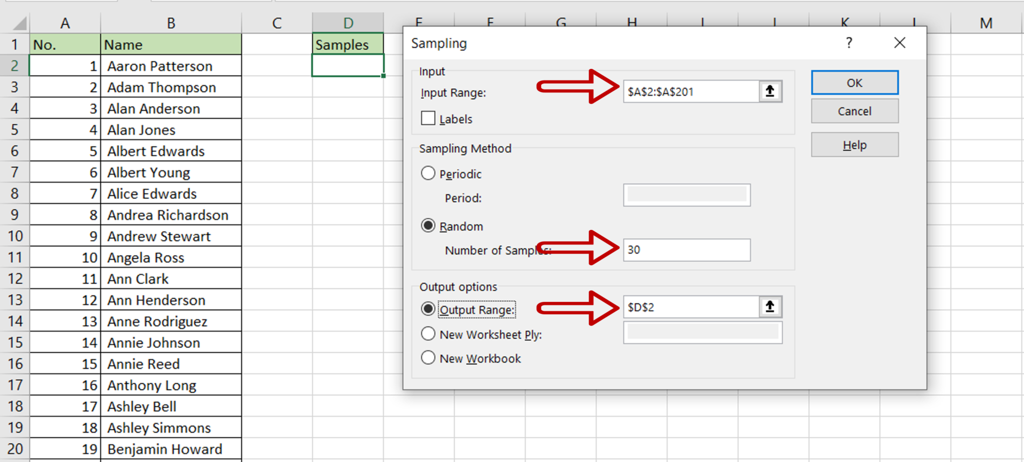 How To Do A Random Sample In Excel