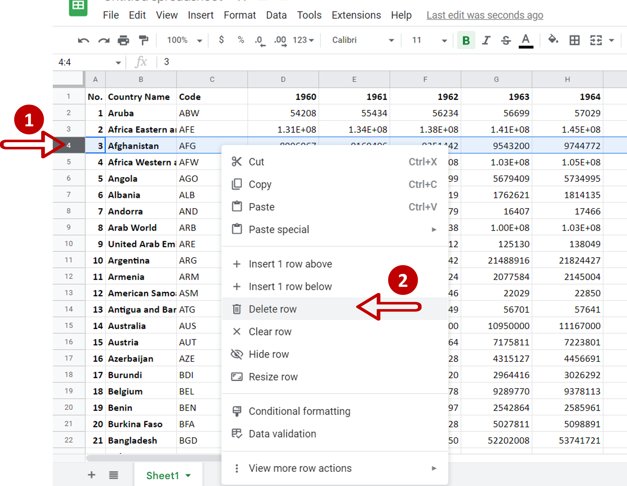  How To Delete A Row In Google Sheets SpreadCheaters