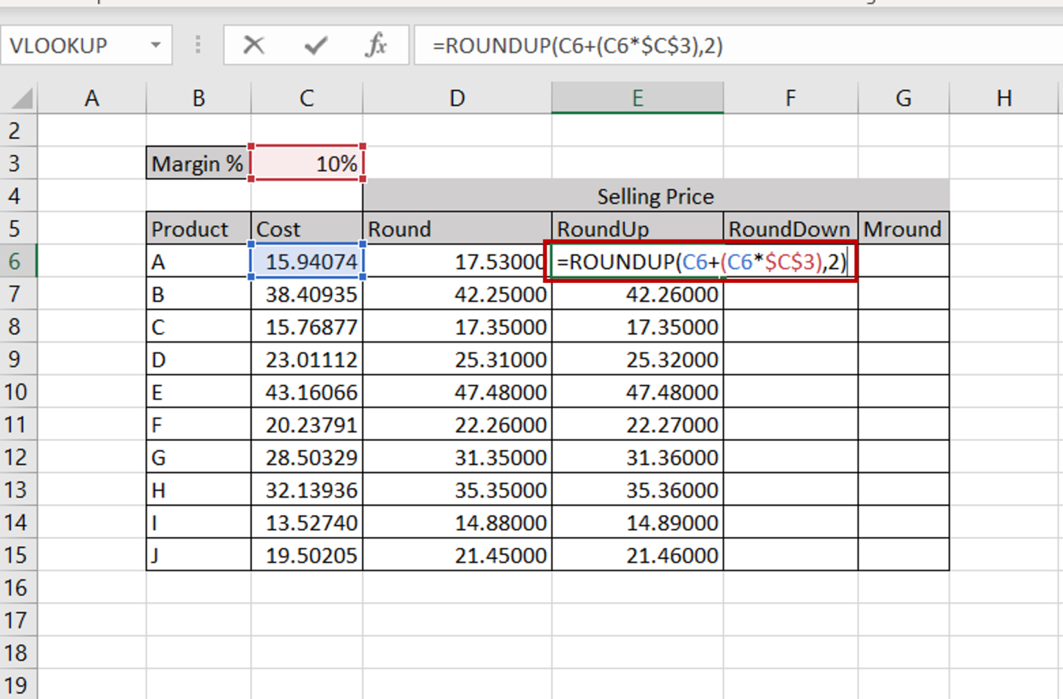 how-to-round-a-formula-result-in-excel-spreadcheaters