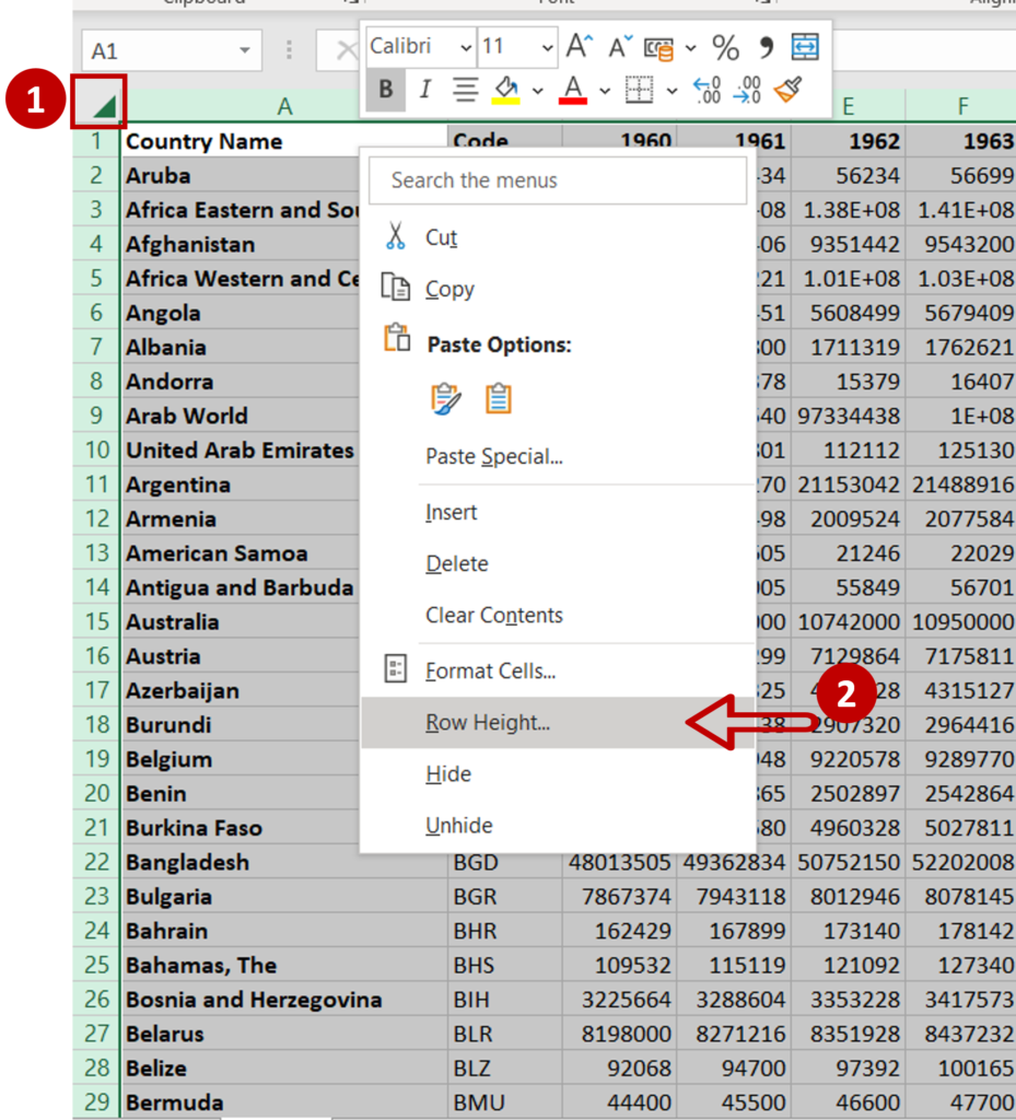 How To Increase The Height Of Multiple Rows In Excel - Templates Sample ...