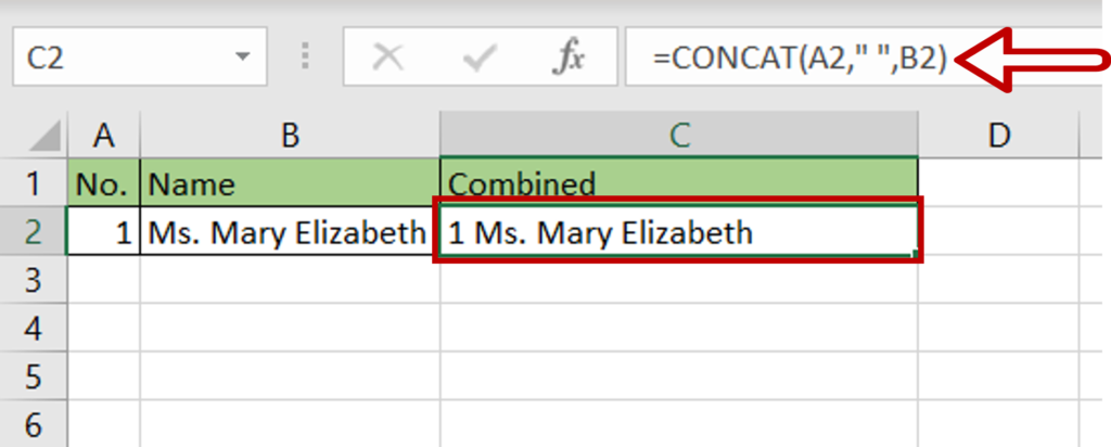 How To Merge Data In Two Cells In Excel | SpreadCheaters