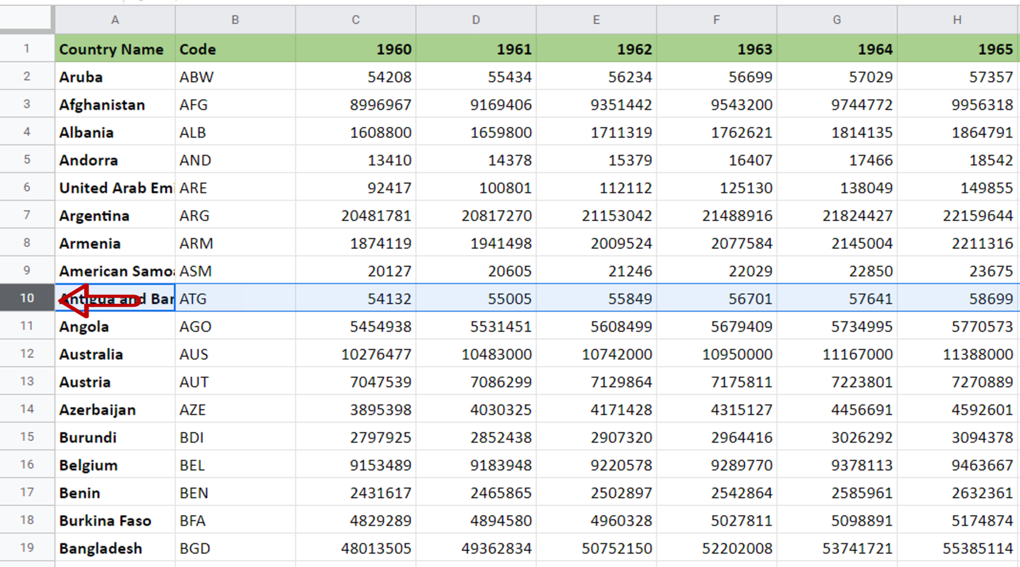 How To Select Multiple Rows In Google Sheets | SpreadCheaters