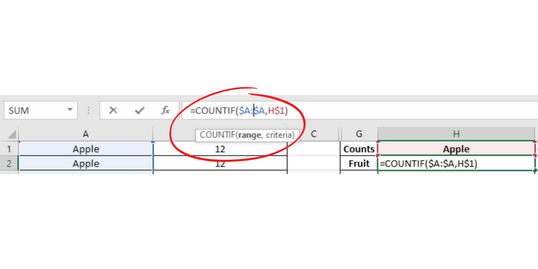 How To Count How Many Times A Value Appears In A Column SpreadCheaters