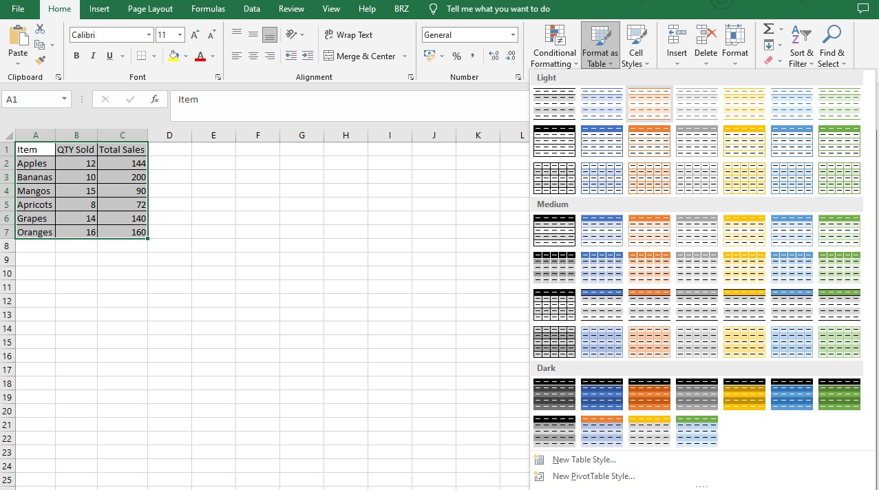 How Do You Make Every Other Row Shaded In Excel