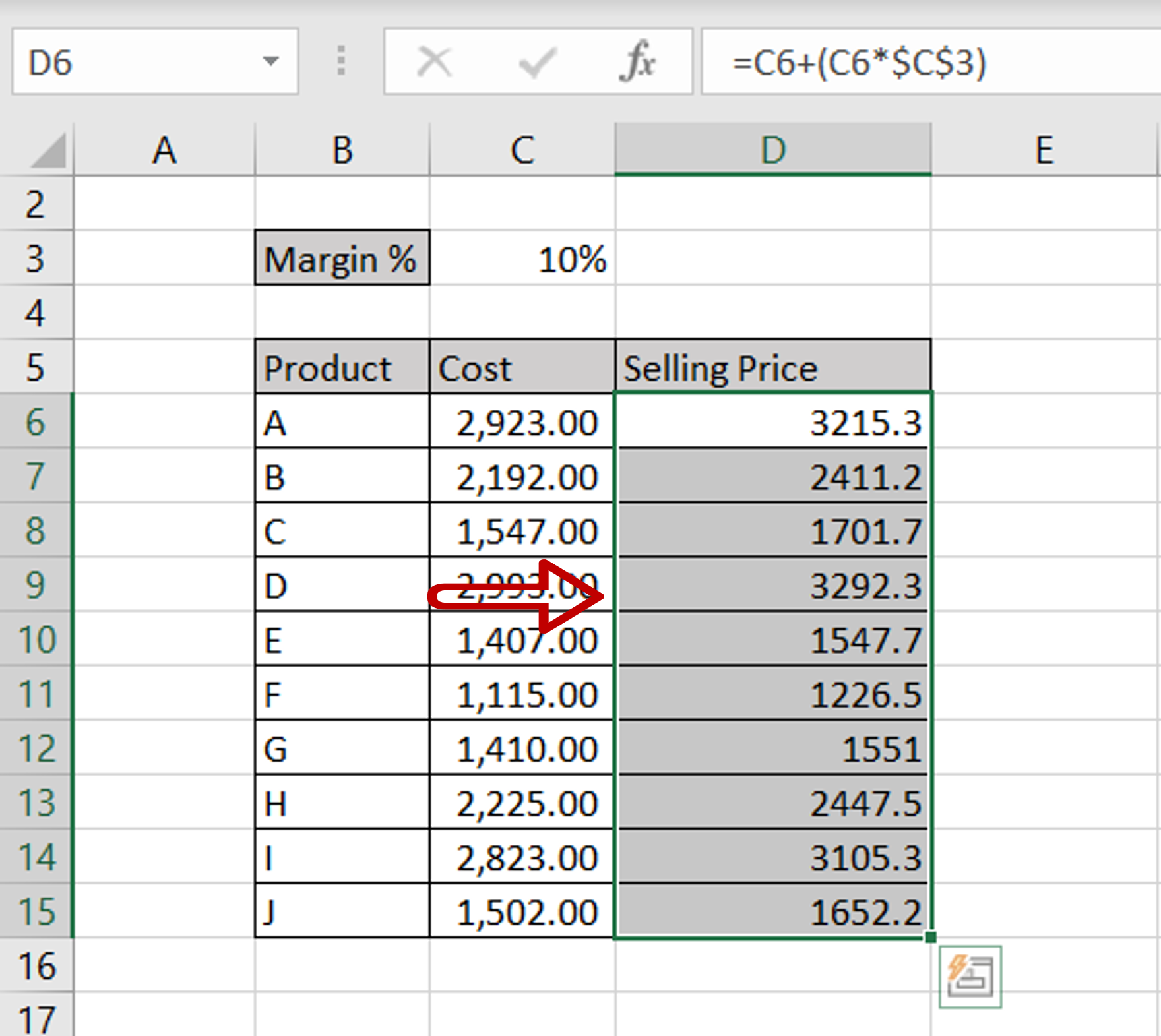 comma-style-in-excel