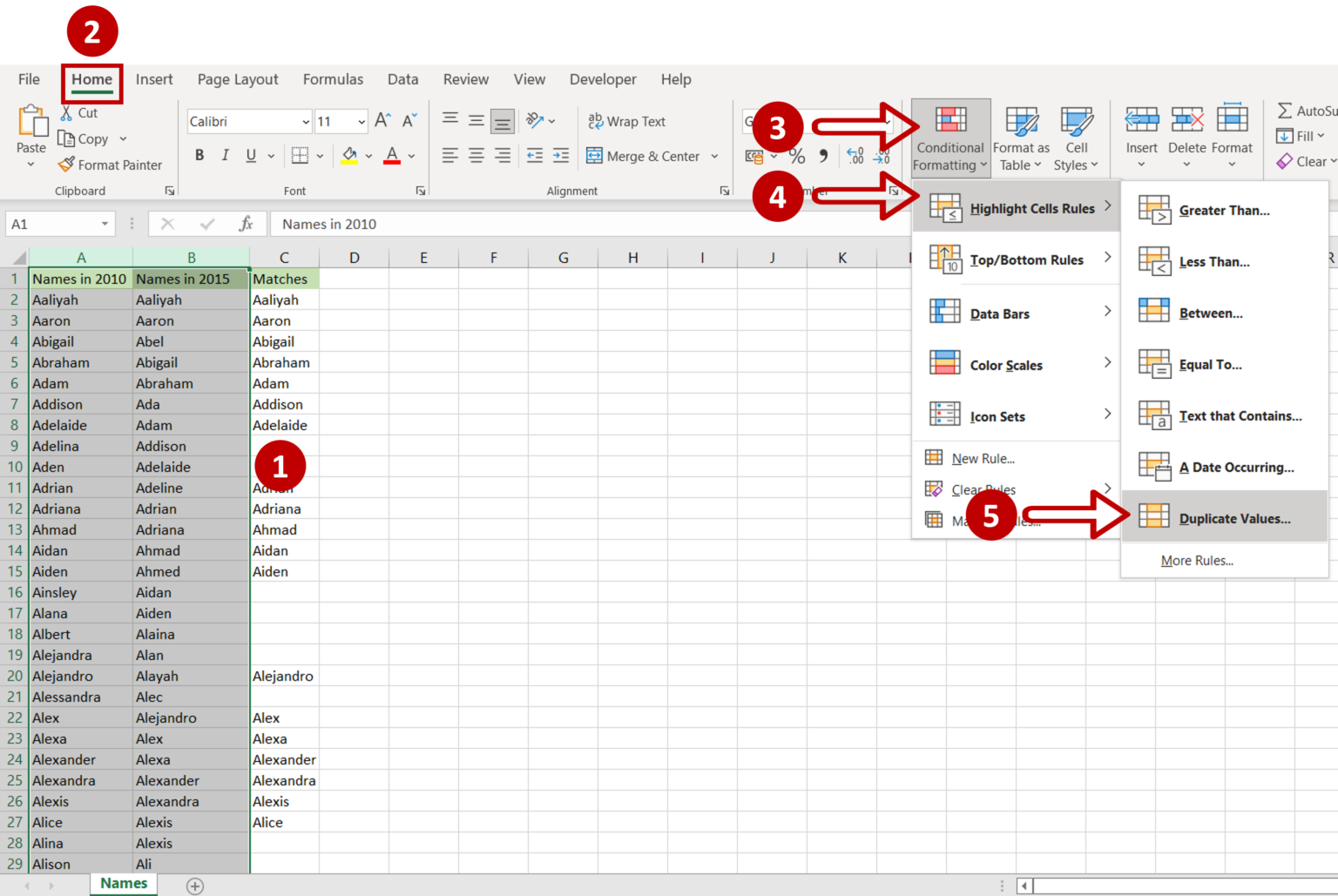 how-to-find-matching-cells-in-excel-spreadcheaters