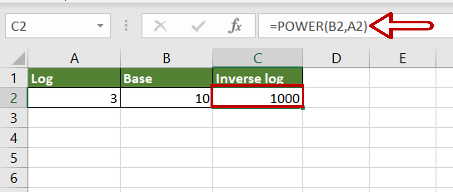 how-to-reverse-log-base-10-in-excel-spreadcheaters