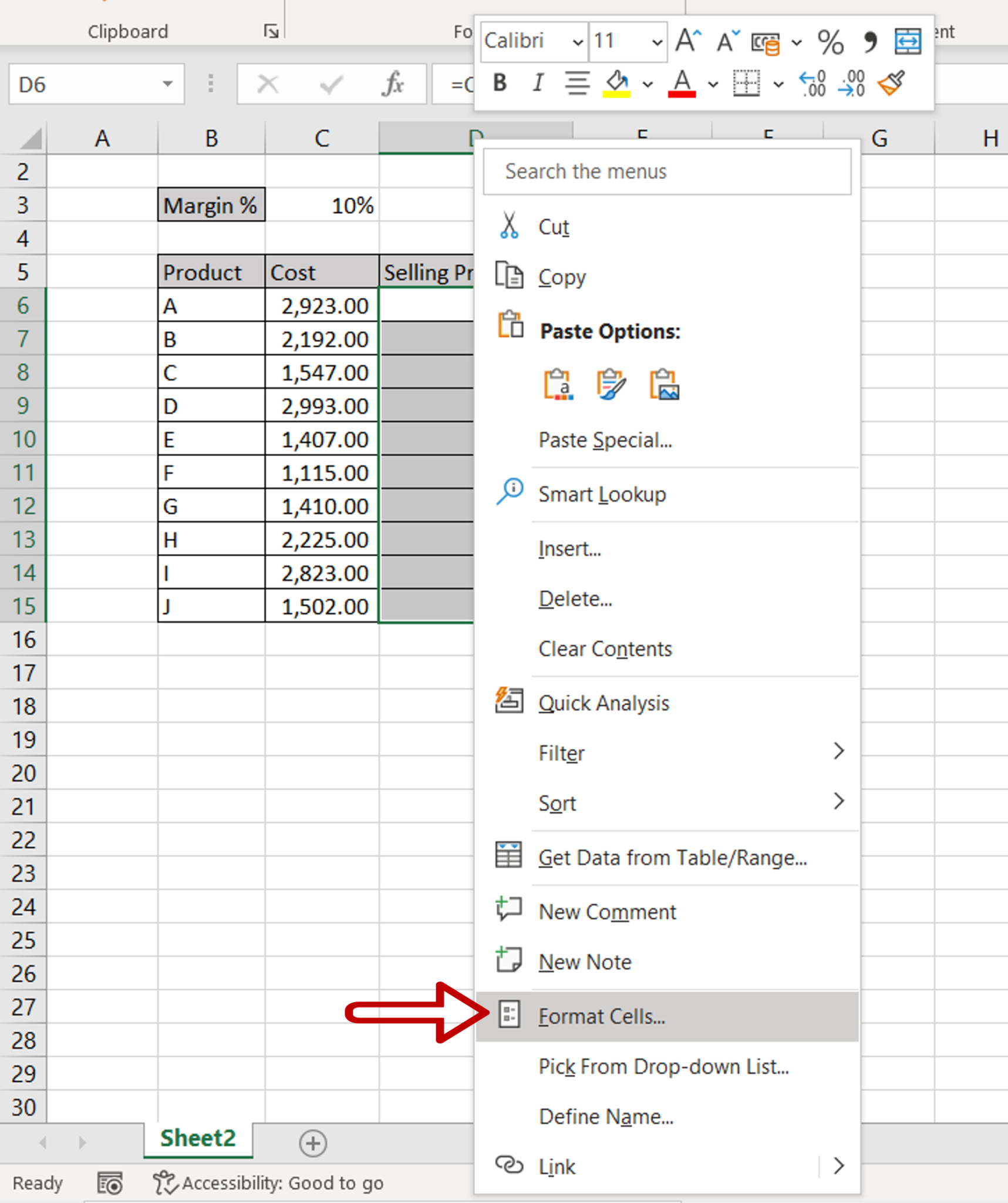 How To Apply The Comma Style Number Format In Excel | SpreadCheaters