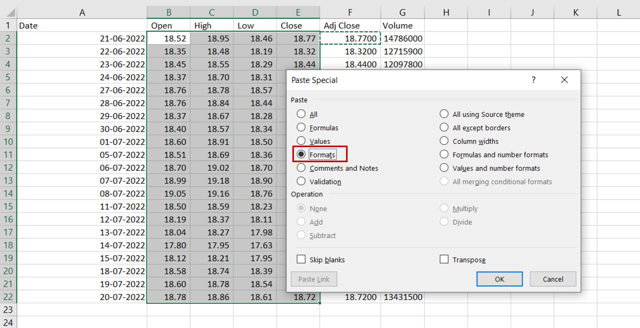 How To Copy The Cell Formats In Excel Spreadcheaters 0797