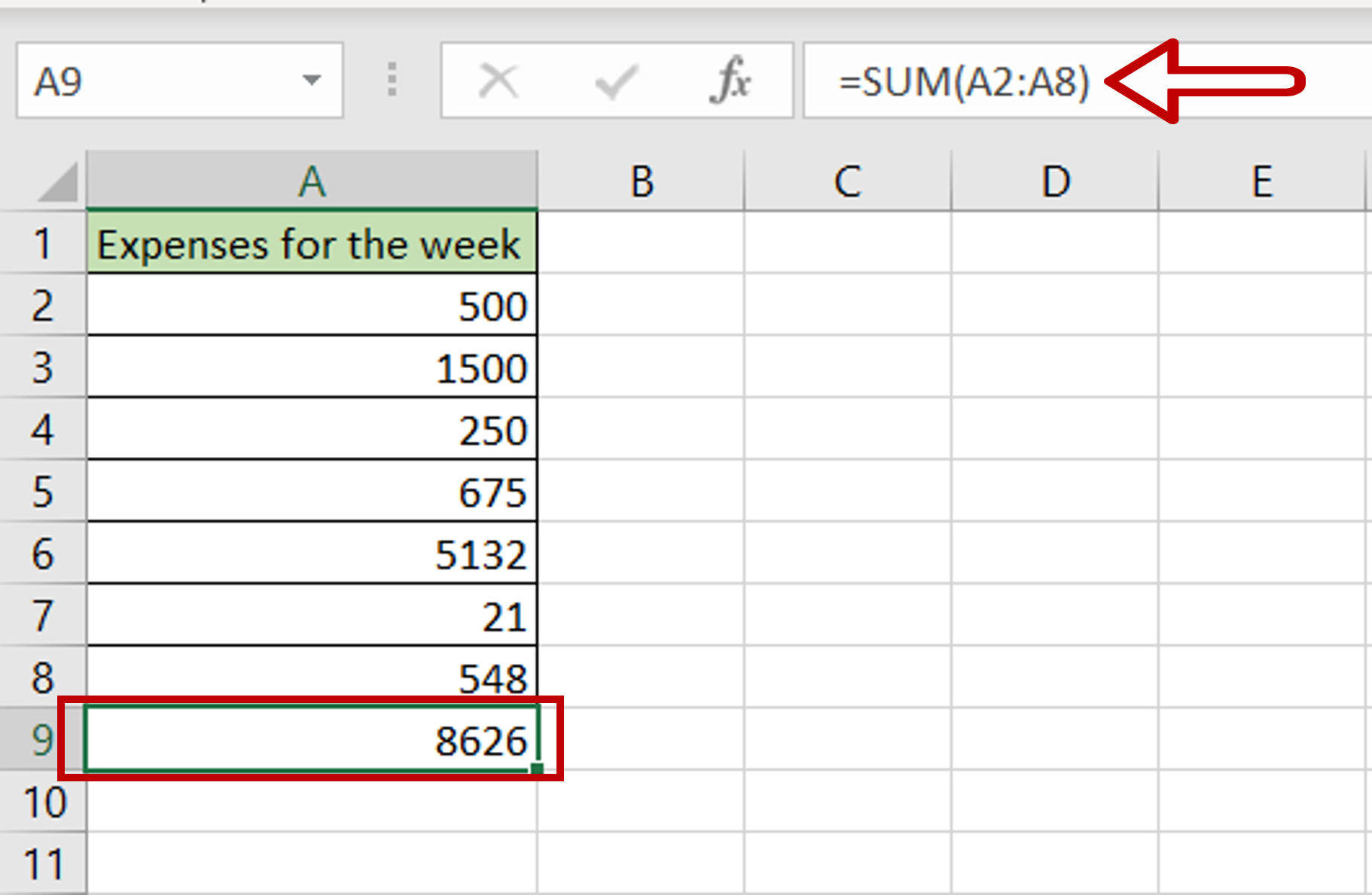 how-to-add-a-list-of-numbers-in-excel-spreadcheaters